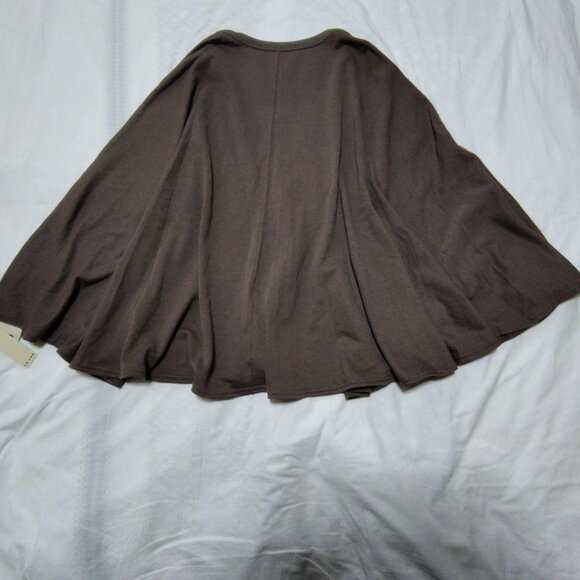 Lavod Brown V-neck Poncho Wraps - Picture 7 of 7